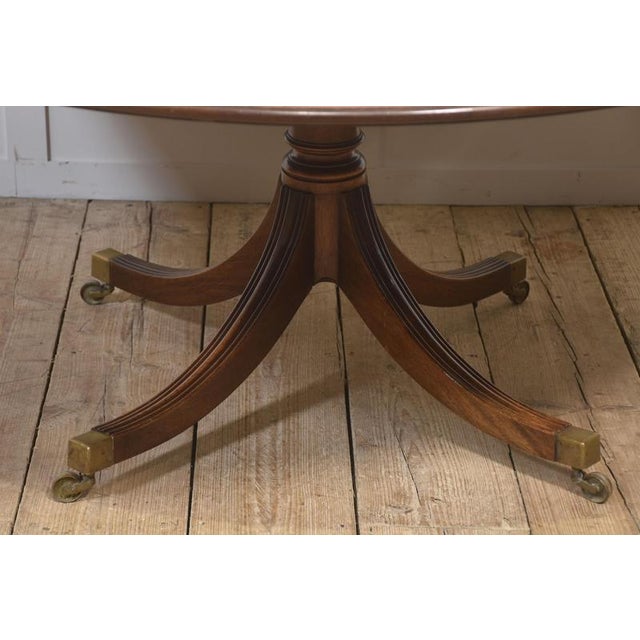 Georgian-Style Mahogany Pedestal Dining Table, 1890s For Sale - Image 5 of 11