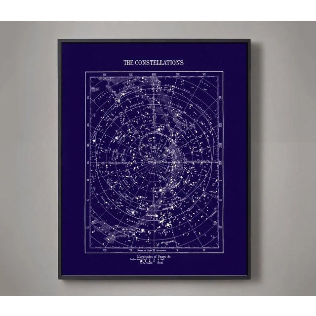 This vintage star is remastered from an original British engraving from 1880 showing the 'magnitude of the Stars'. Lovely...