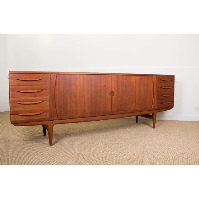 Wood Large Danish Teak Model U15 Sideboard by Johannes Andersen for Uldum Mobelfabrik, 1966 For Sale - Image 7 of 10