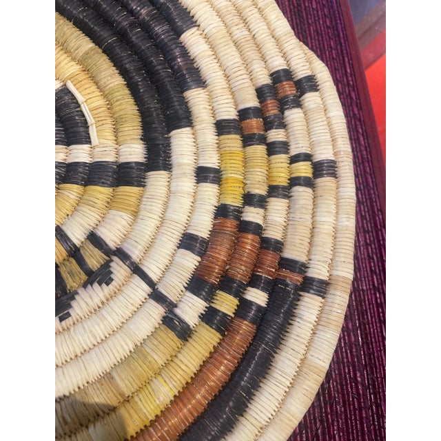 Native American 1930s Vintage Hopi Hand Woven Crow Mother Plaque Native American South West Beautiful For Sale - Image 3 of 10