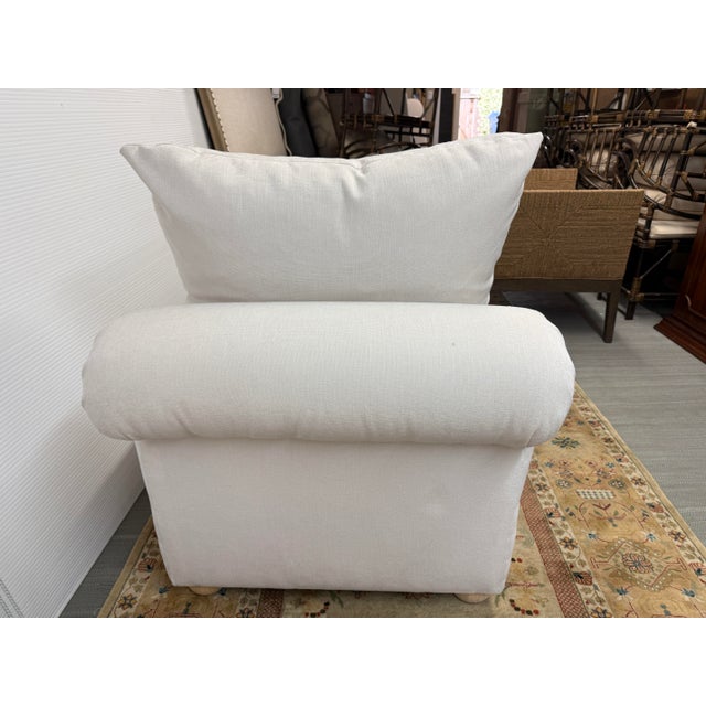 Kreiss Furniture Giverny Armless Lounge Chairs, Pair For Sale In San Francisco - Image 6 of 12