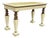 Antique Egyptian Revival Empire Style Leather Top Figural 3 Drawer Console Desk For Sale