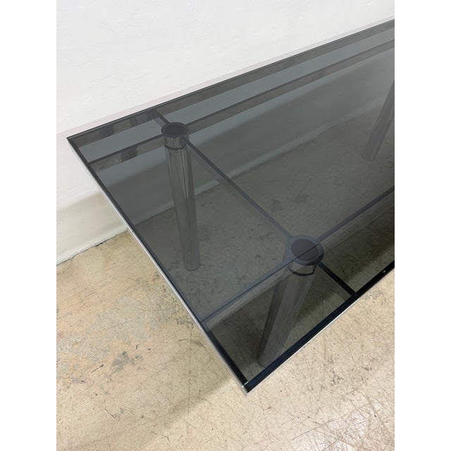 Tobia Scarpa Smoked Glass “Andre” Dining or Conference Table for Gavina, 1970s For Sale - Image 14 of 18