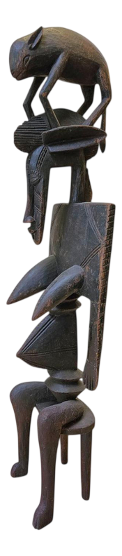 African Wooden Dogon Figure Sculpture, 1960s