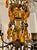 Neoclassical Myran Allan Luxury Lighting Neoclassical Bronze and Amber Crystal Chandelier For Sale - Image 3 of 7