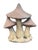 Tan Vintage Concrete Mushroom Cluster Garden Statue For Sale - Image 8 of 10