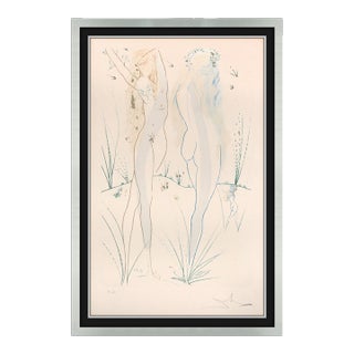 1971 Return, Return Shulamite Aquatint & Etching With Gold Dust Salvador Dalí For Sale