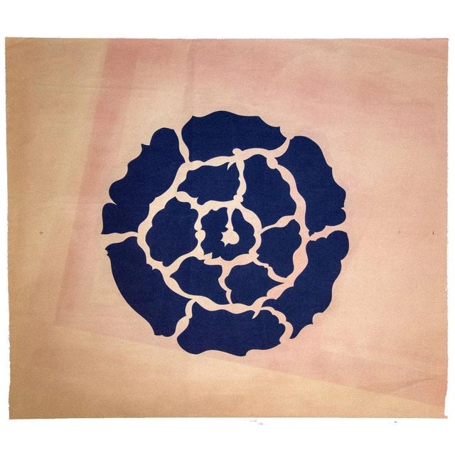 Flower is an original painting in tempera on paper realized by an Anonymous artist of the XX century. Good conditions,...