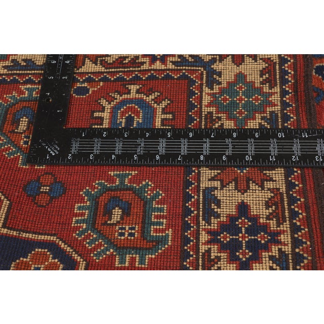 Textile Vintage Afghani Rug, 02'08 X 11'07 For Sale - Image 7 of 10