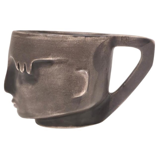 Brown Warrior 2 Sculptural Ristretto Cup by Tamara Barnoff For Sale - Image 8 of 8