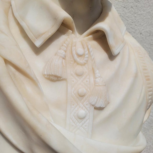 Shakespeare, White Bust, 1800s, Marble For Sale - Image 4 of 18