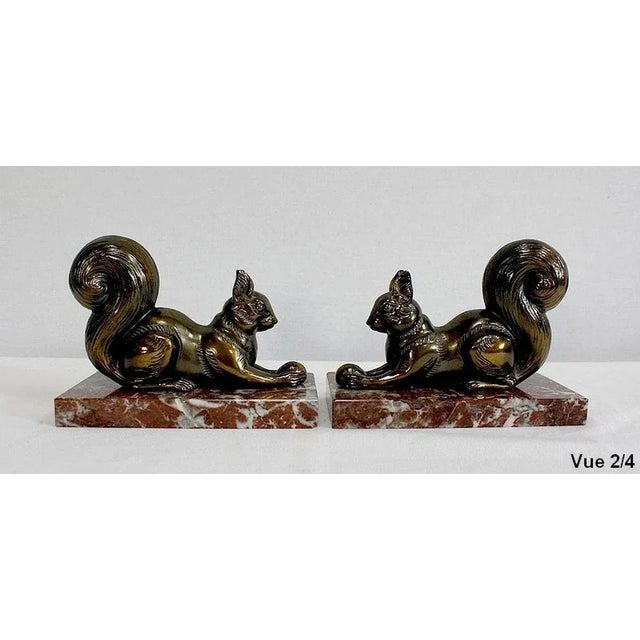 Squirrels Bookends, 1920, Set of 2 For Sale - Image 12 of 18