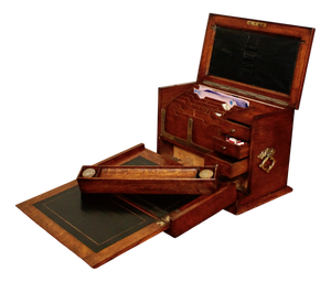 Victorian Oak Stationary Box, 1890