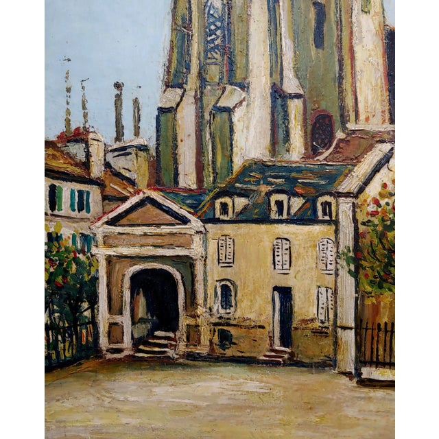 Elise Maclet -Saint-Germain-Des-Prés, Paris Oldest Church-Oil Painting For Sale In Los Angeles - Image 6 of 10