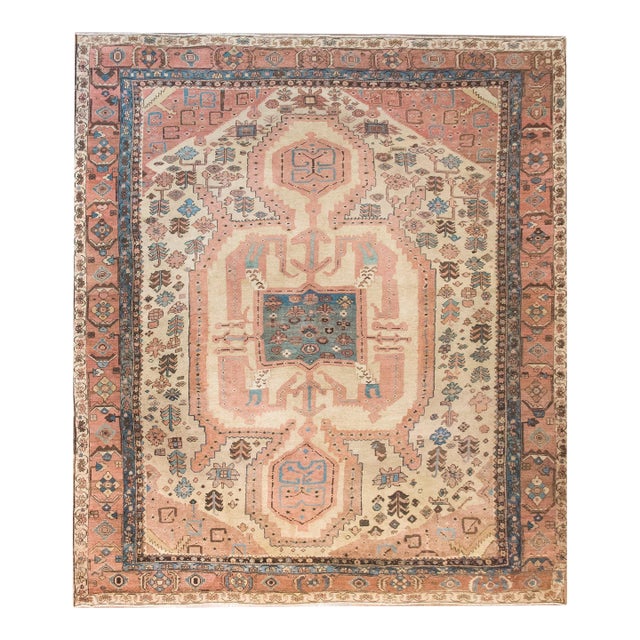 Late 19th Century Persian Bakhshaish Serapi Rug For Sale