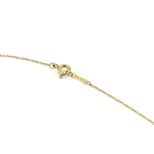 Mid 20th Century Tiffany & Co. Picasso 18k Yellow Gold Small Zellige Pendant Necklace For Sale - Image 5 of 7
