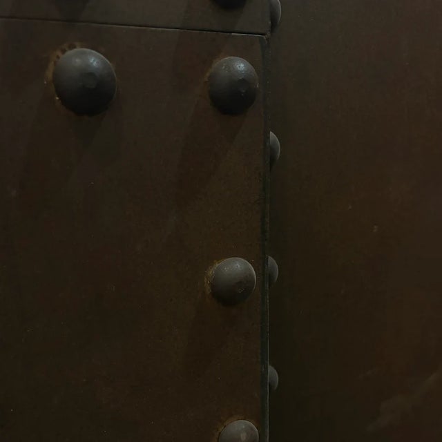 Vintage Bespoke Brutalist Steel Lounge Chairs- Set of 2 For Sale In Los Angeles - Image 6 of 6