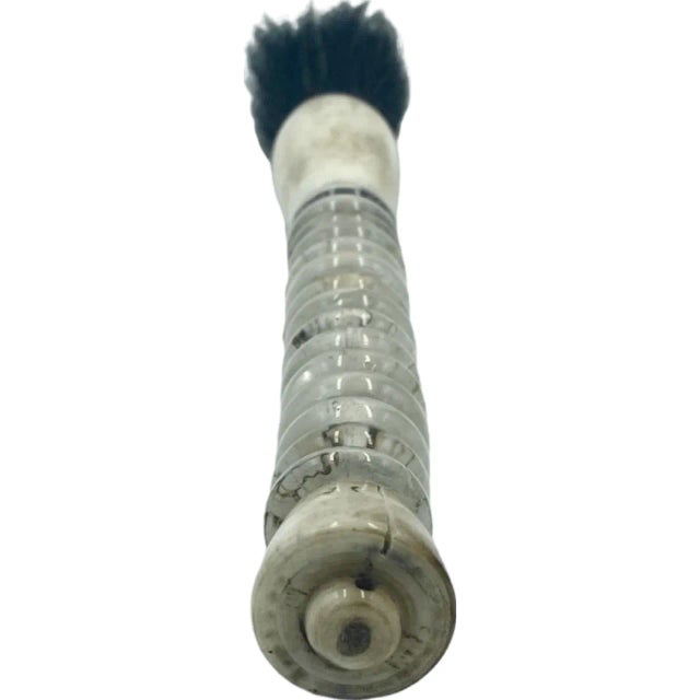 Antique Chinese Calligraphy Brush Horse Hair Clear Handle Asian For Sale - Image 4 of 12