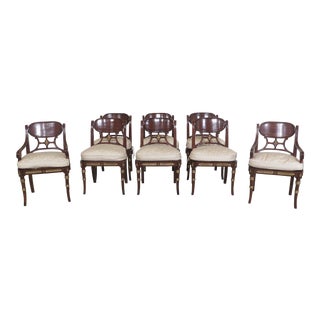 Theodore Alexander Regency Mahogany Dining Room Chairs- Set of 8 For Sale