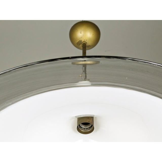 Metal Italian Murano Glass Pendant Lamp by Lino Tagliapietra for Effetre, 1980s For Sale - Image 7 of 15