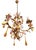 Vintage Venetian Three-Light Chandelier with Murano Glass Drops, 1960s For Sale