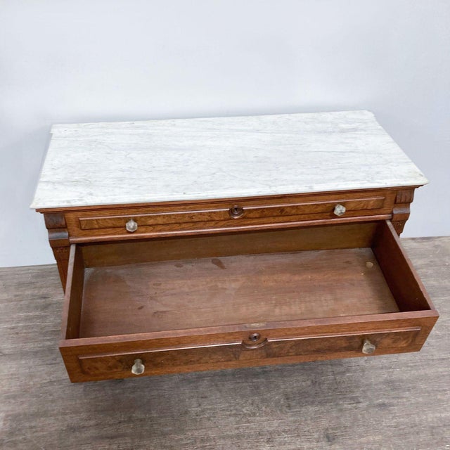 1940s Vintage Marble Top Dresser Chairish