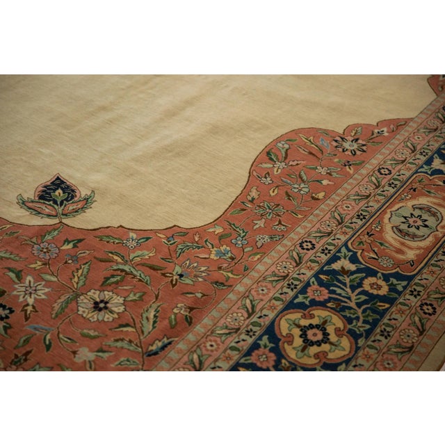 Old New House Vintage Bulgarian Tabriz Design Carpet - 11'10" X 14'10" For Sale - Image 4 of 12
