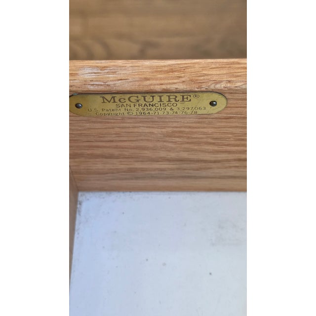 MCM 70's Era McGuire Faux Bamboo Bar Cart For Sale - Image 13 of 15