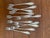 "The Ritz" Antique Hotel Silver Plate Cocktail Forks or Oyster Forks - Set of 11 - Hard to Find! - Seafood Forks, Coastal Entertaining, See Pics! For Sale In New Orleans - Image 6 of 10