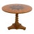 Baker Round Compass Inlaid Top Pedestal Center Table For Sale