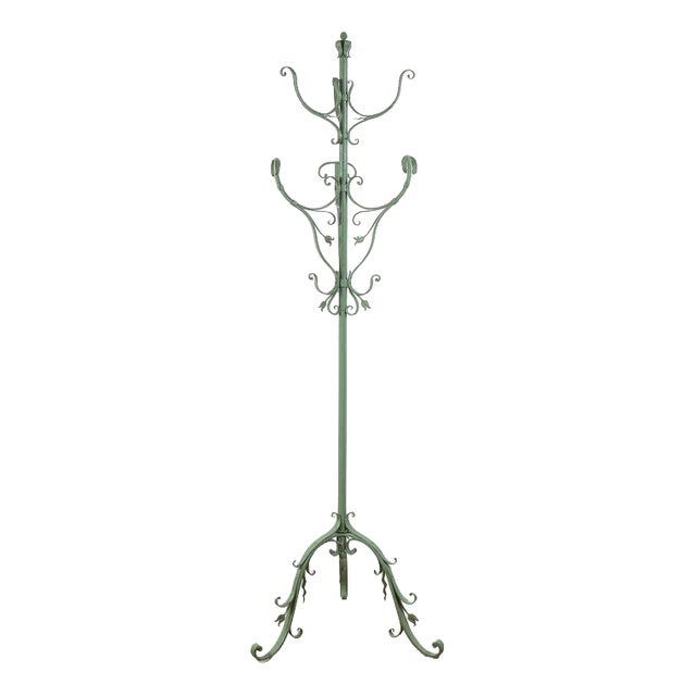 20th Century Painted Metal Coat Rack For Sale