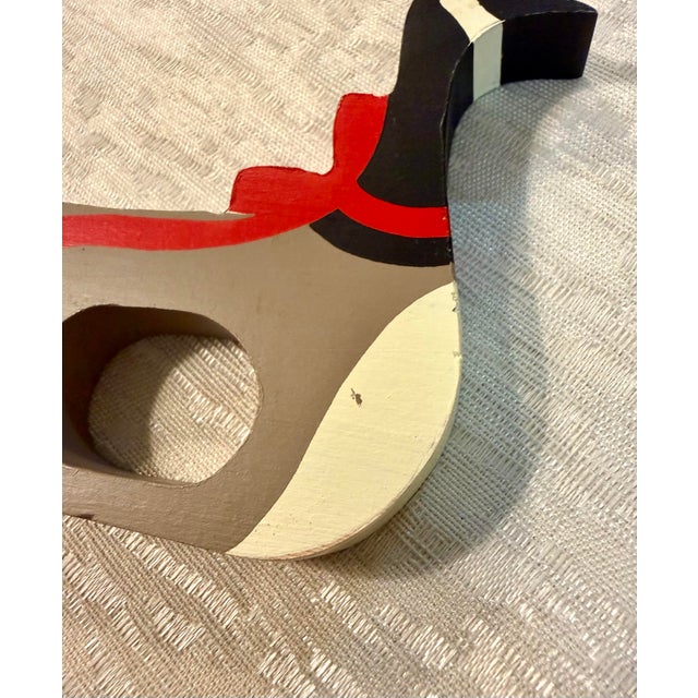 Wood Vintage Set of 4 Wooden Christmas Goose With Bow Hallmark Napkin Rings For Sale - Image 7 of 9