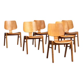 Stacking Chair in Plywood by Cees Braakman and Eames, 1950s For Sale