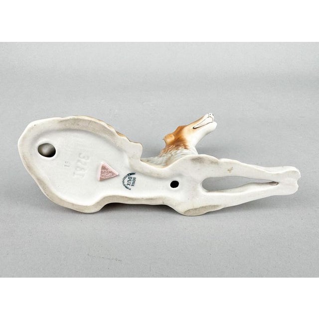 Ceramic Collie Figurine in Porcelain from Royal Dux, 1970s For Sale - Image 7 of 8