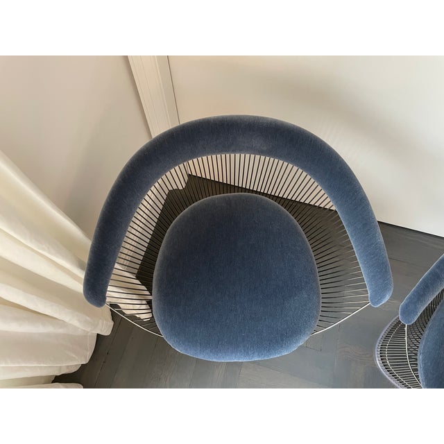 Metal Warren Platner for Knoll, Set of Two Chairs For Sale - Image 7 of 9