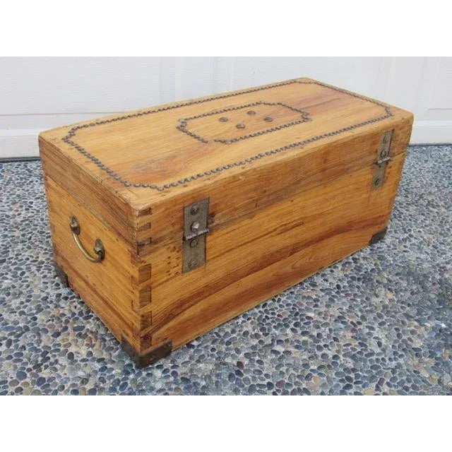 Late 19th Century Small Scale Camphor Wood Trunk For Sale In San Francisco - Image 6 of 12