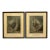 Antique Pair of English Game Bird Sporting Hand Colored Engravings in Ebonized Frames For Sale