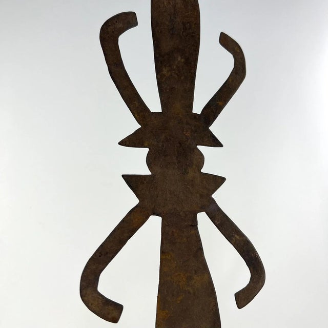Ceremonial Prestige Knife with Hide-Wrapped Hilt, Kongo Region, Central Africa A finely forged ceremonial knife from the...