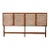 Mid 20th Century Mid-Century Modern Faux Bamboo & Wicker King Size Headboard For Sale