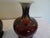 Vintage Flambe Sang De Douf Vases With Rosewood Stands For Sale - Image 4 of 4