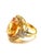 Baroque Bochic “Orient” Vintage Yellow Sapphire, Citrine & Diamonds Set 18K Gold & Silver For Sale - Image 3 of 13