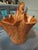 Vintage Handcarved Large Burl Wood Basket For Sale - Image 9 of 12