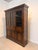 Metal Antique Oak Display Cabinet For Sale - Image 7 of 11