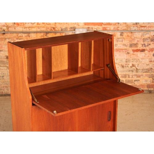 Mid-Century Modern Teak Secretaire, 1960s For Sale - Image 9 of 11