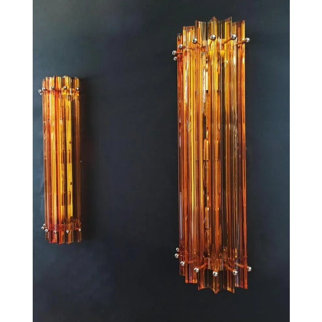 Vintage Italian Wall Sconce, 1990s, Set of 3 For Sale - Image 4 of 10