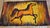 Textile Vintage Mid-Century Handwoven Wool Tapestry, Galloping Horse Design, Yellow & Brown, 38” X 68” For Sale - Image 7 of 11