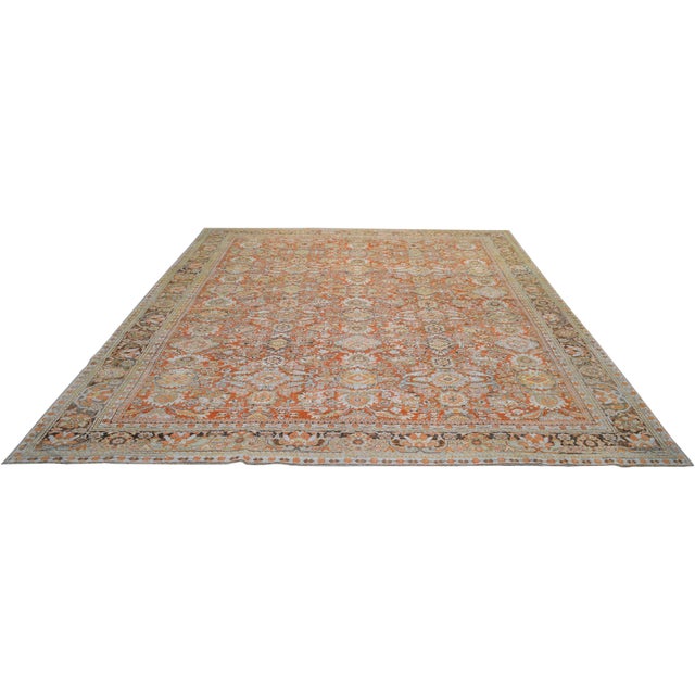 Hand-knotted with care using traditional rug making techniques, this wool rug blends timeless craftsmanship with a modern...