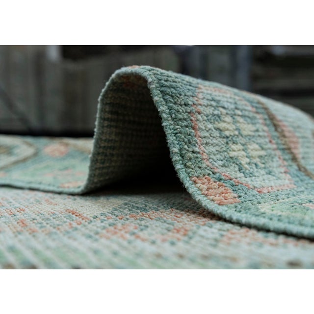 Textile Turkish Oushak Rug 2'9" x 10'6" #20022 For Sale - Image 7 of 8