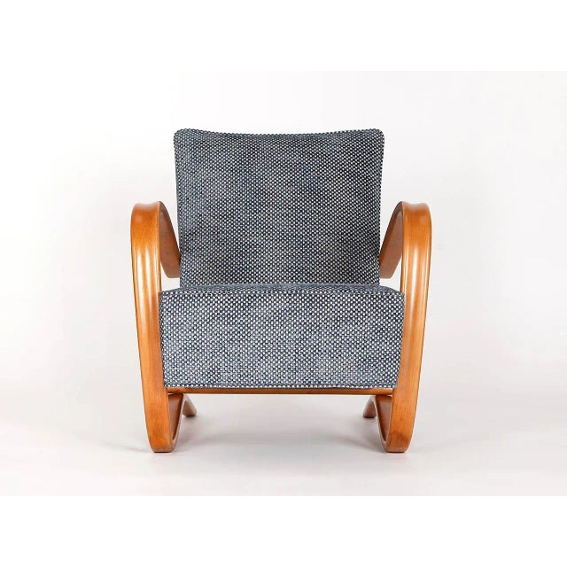 Art Deco Model H 269 Lounge Chair by Jindřich Halabala for UP Závody, 1930s For Sale - Image 10 of 12