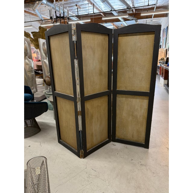 Early 20th Century Art Deco 3 Part Screen after Major Felton’s Warrior & Tiger by F. Wilcox For Sale - Image 12 of 18